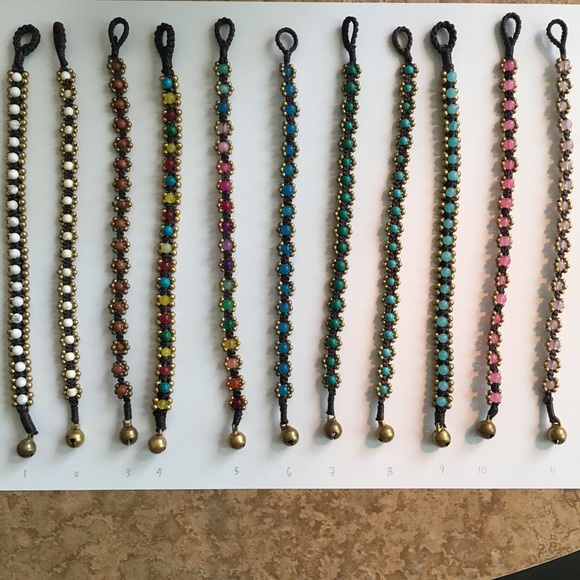 Hand woven beaded boho bracelets - Picture 3 of 5
